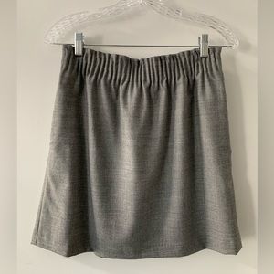 J.Crew - Wool Sidewalk Skirt with Stretch Waistband (Heather Grey, Size 4)